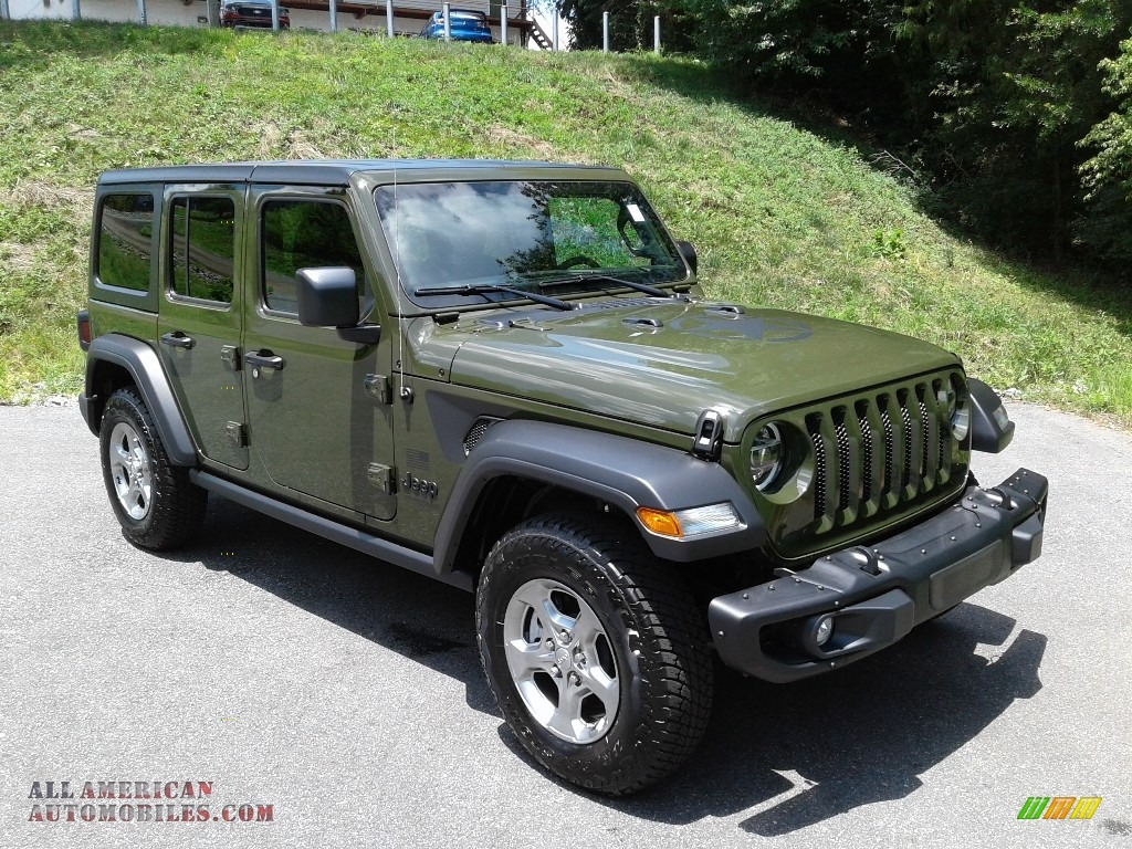 2021 Wrangler Unlimited Freedom Edition 4x4 - Sarge Green / Black photo #6