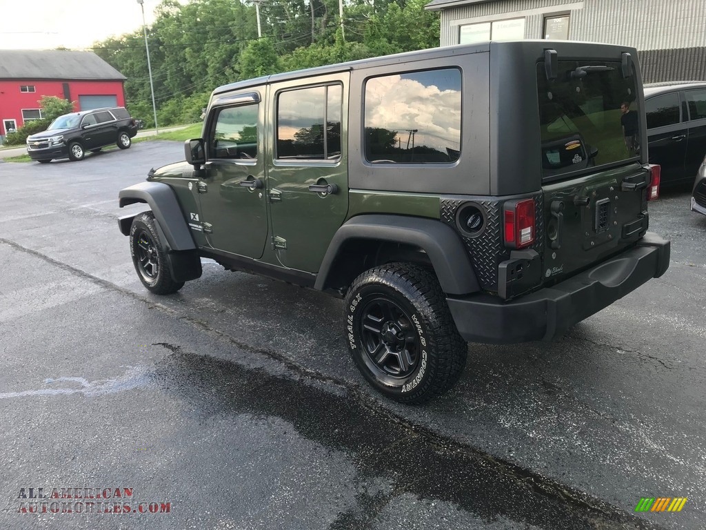 2009 Wrangler Unlimited X 4x4 Right Hand Drive - Jeep Green Metallic / Dark Slate Gray/Medium Slate Gray photo #9