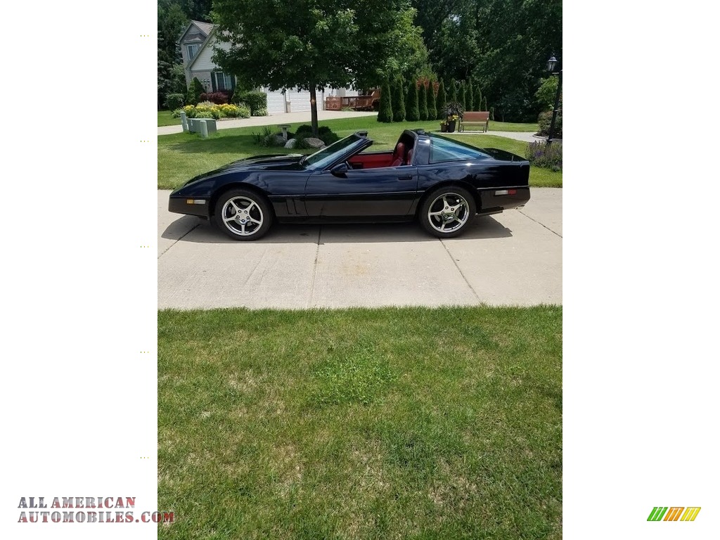 1989 Corvette Coupe - Black / Red photo #5