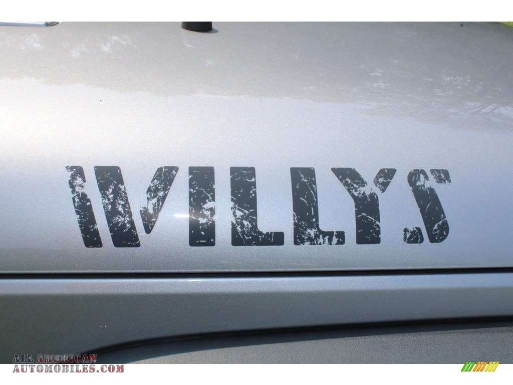 2016 Wrangler Unlimited Willys Wheeler 4x4 - Billet Silver Metallic / Black photo #33