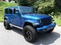 Jeep Wrangler Unlimited Sahara 4x4 Ocean Blue Metallic photo #5