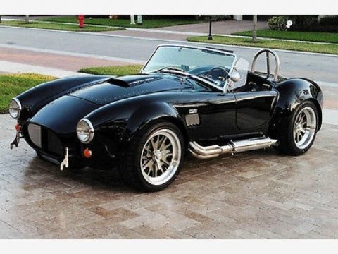 Black 1965 Shelby Cobra Backdraft Roadster Replica
