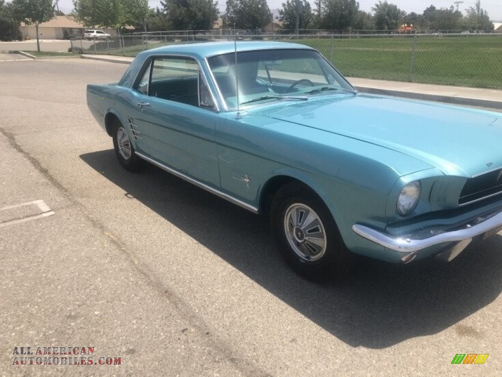 1966 Mustang Coupe - Tahoe Turquoise / Turquoise photo #7
