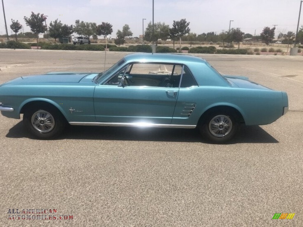 1966 Mustang Coupe - Tahoe Turquoise / Turquoise photo #8