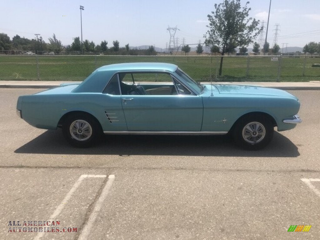 1966 Mustang Coupe - Tahoe Turquoise / Turquoise photo #10