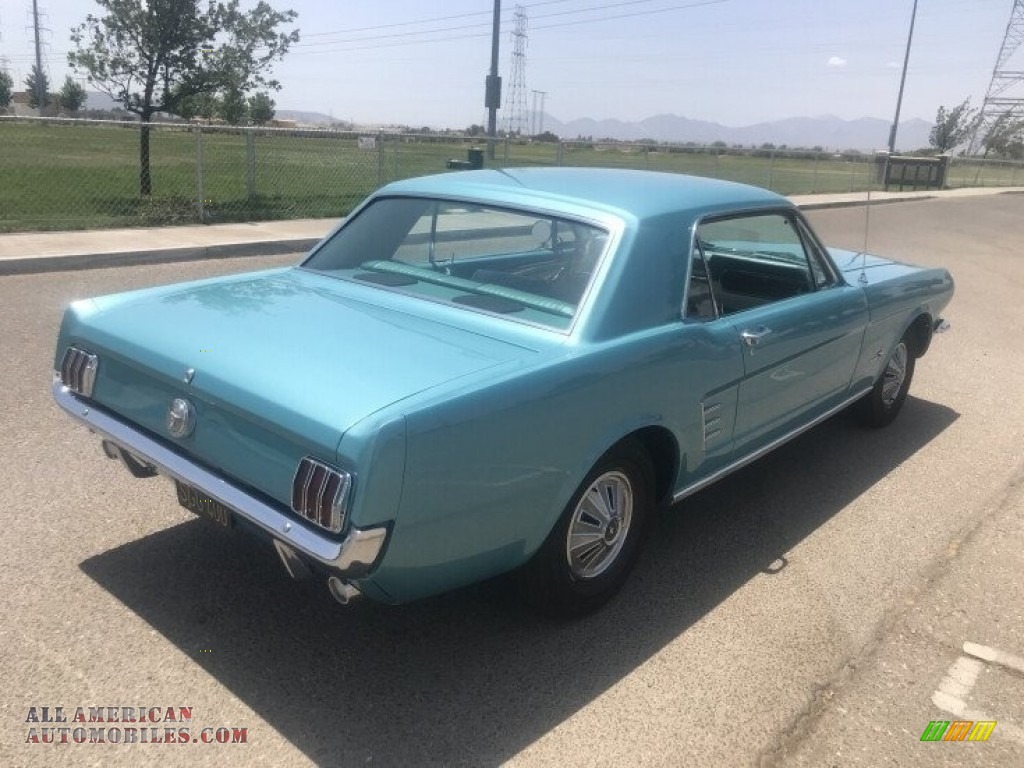 1966 Mustang Coupe - Tahoe Turquoise / Turquoise photo #11