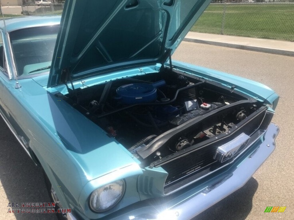 1966 Mustang Coupe - Tahoe Turquoise / Turquoise photo #12