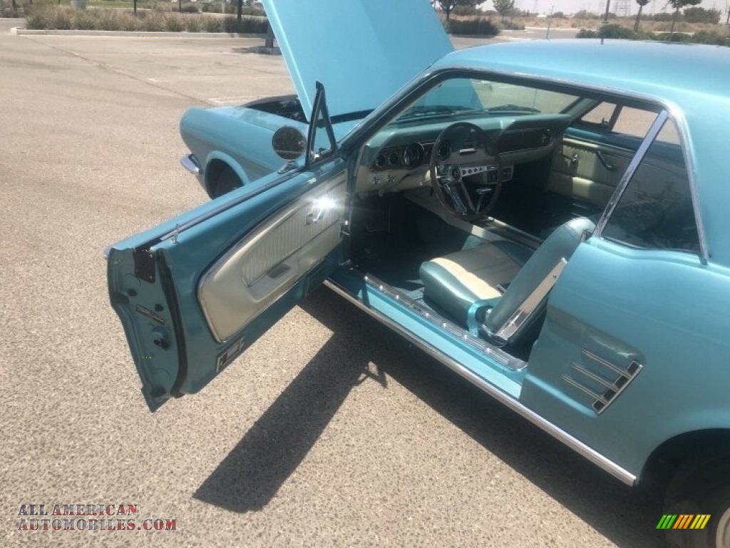 1966 Mustang Coupe - Tahoe Turquoise / Turquoise photo #16