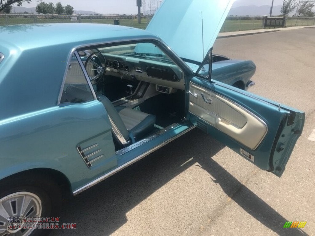 1966 Mustang Coupe - Tahoe Turquoise / Turquoise photo #17