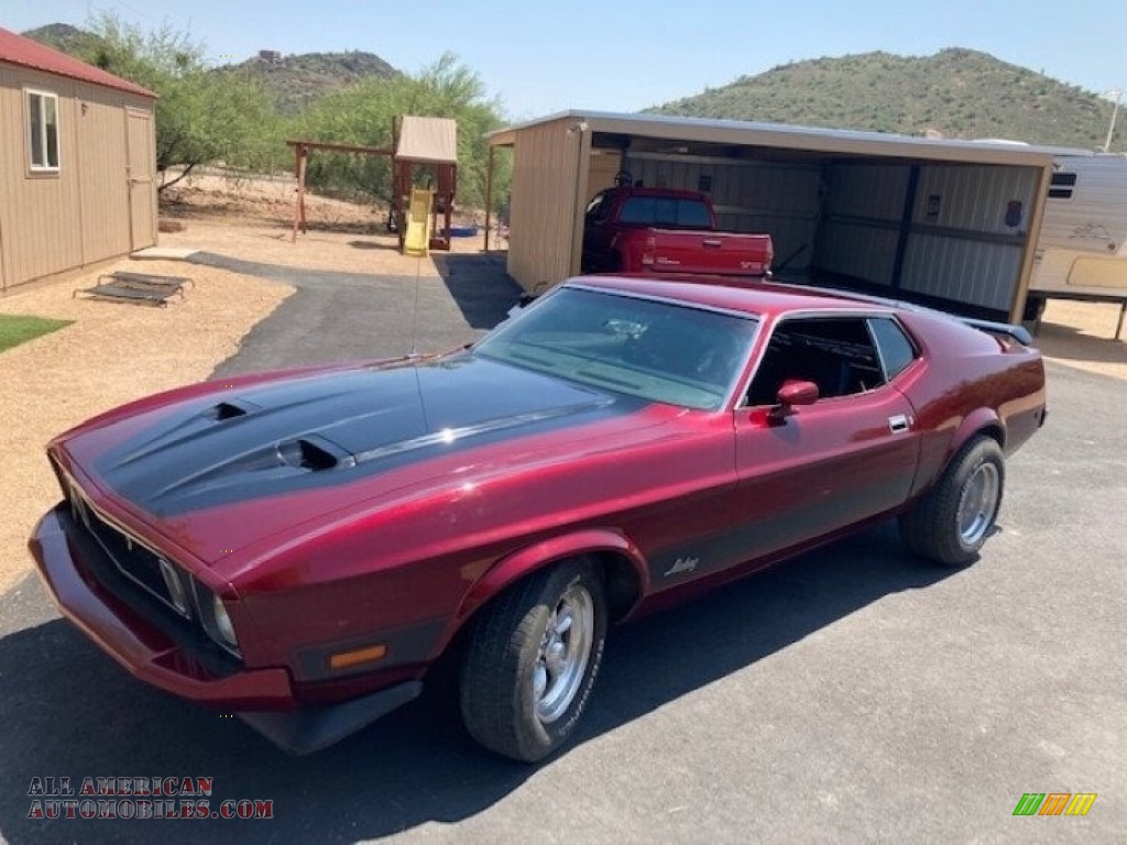 1973 Mustang Hardtop - Ruby Red / Black photo #1