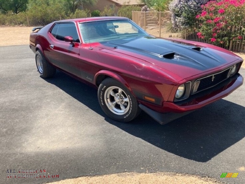 1973 Mustang Hardtop - Ruby Red / Black photo #5