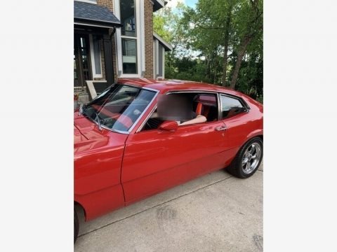 Red 1972 Ford Maverick Coupe