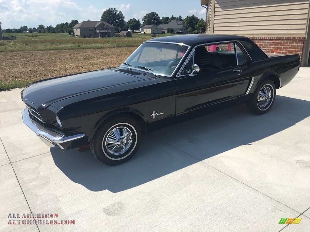 1964 Mustang Coupe - Raven Black / Black photo #7