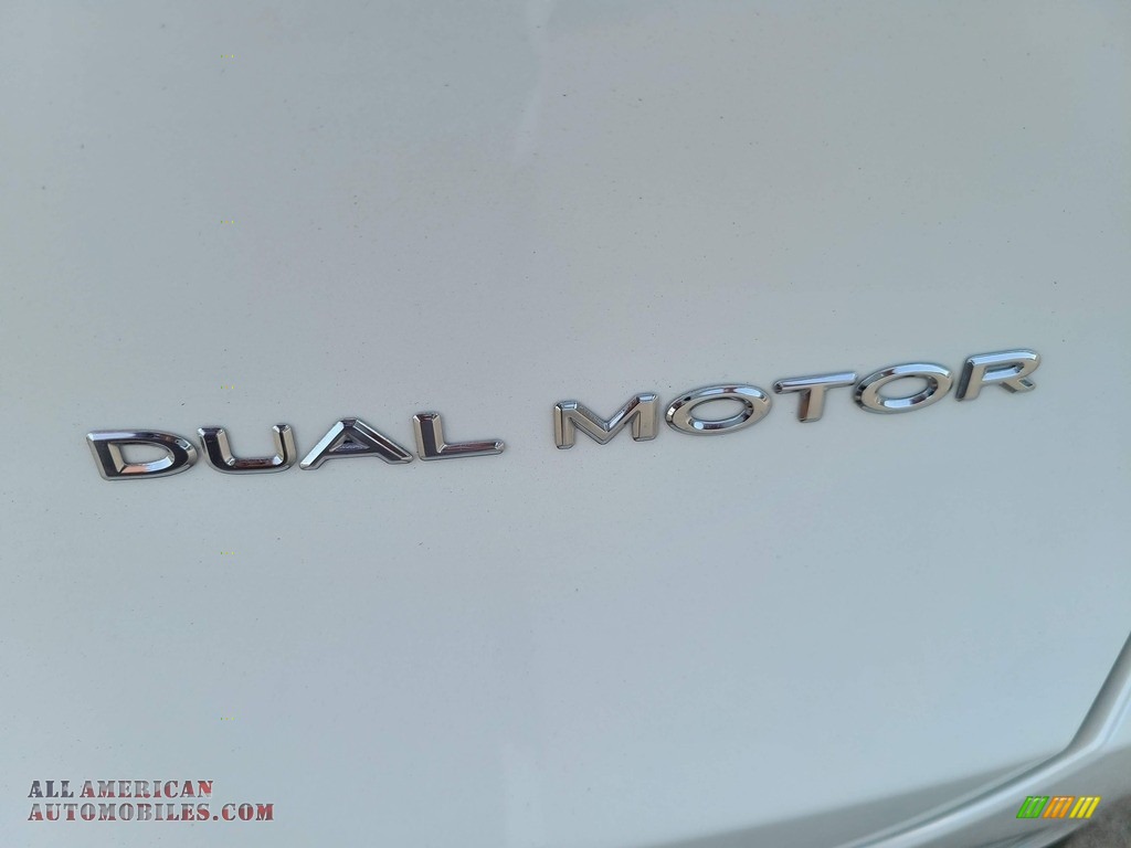 2021 Model Y Long Range AWD - Pearl White Multi-Coat / Black photo #11