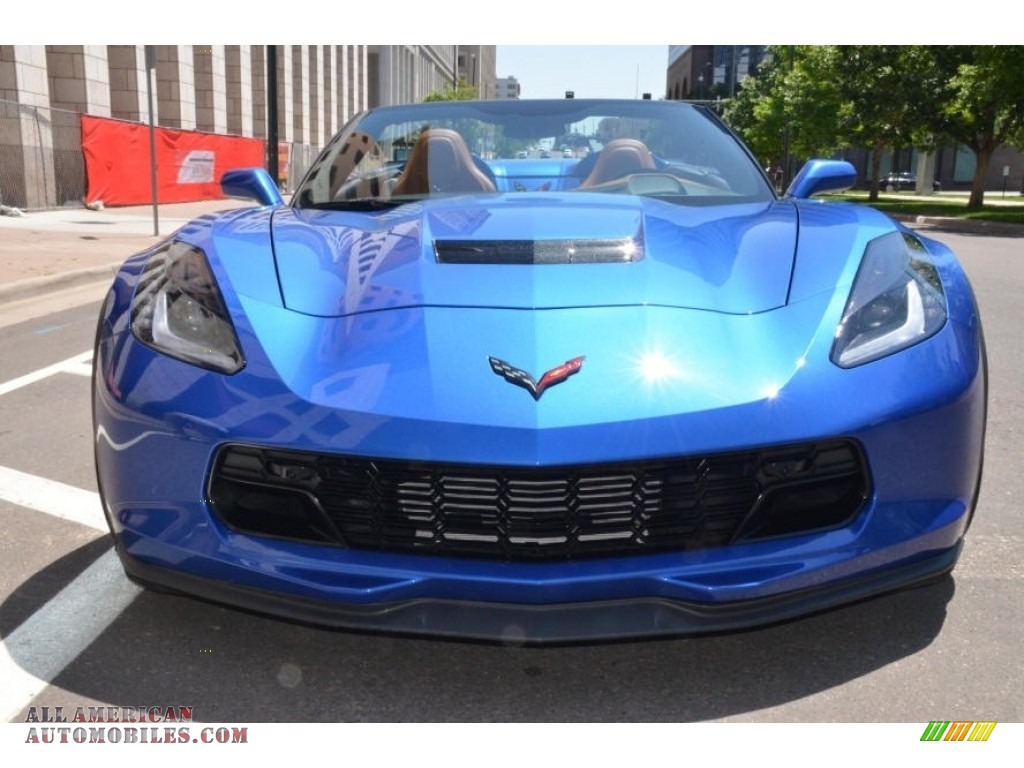 2019 Corvette Grand Sport Convertible - Elkhart Lake Blue Metallic / Kalahari photo #7