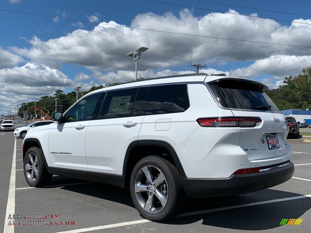 2021 Grand Cherokee L Limited 4x4 - Bright White / Black photo #6