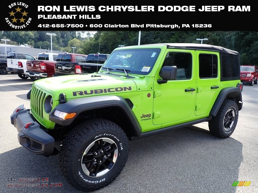 2021 Wrangler Unlimited Rubicon 4x4 - Limited Edition Gecko / Black photo #1