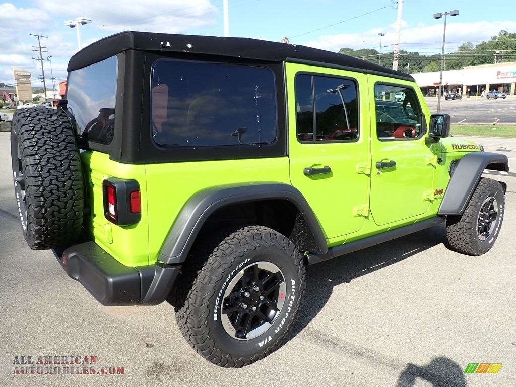 2021 Wrangler Unlimited Rubicon 4x4 - Limited Edition Gecko / Black photo #6