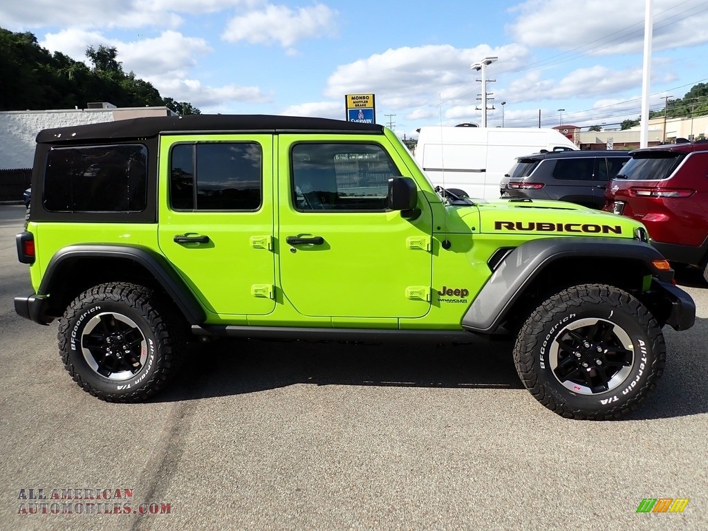 2021 Wrangler Unlimited Rubicon 4x4 - Limited Edition Gecko / Black photo #7