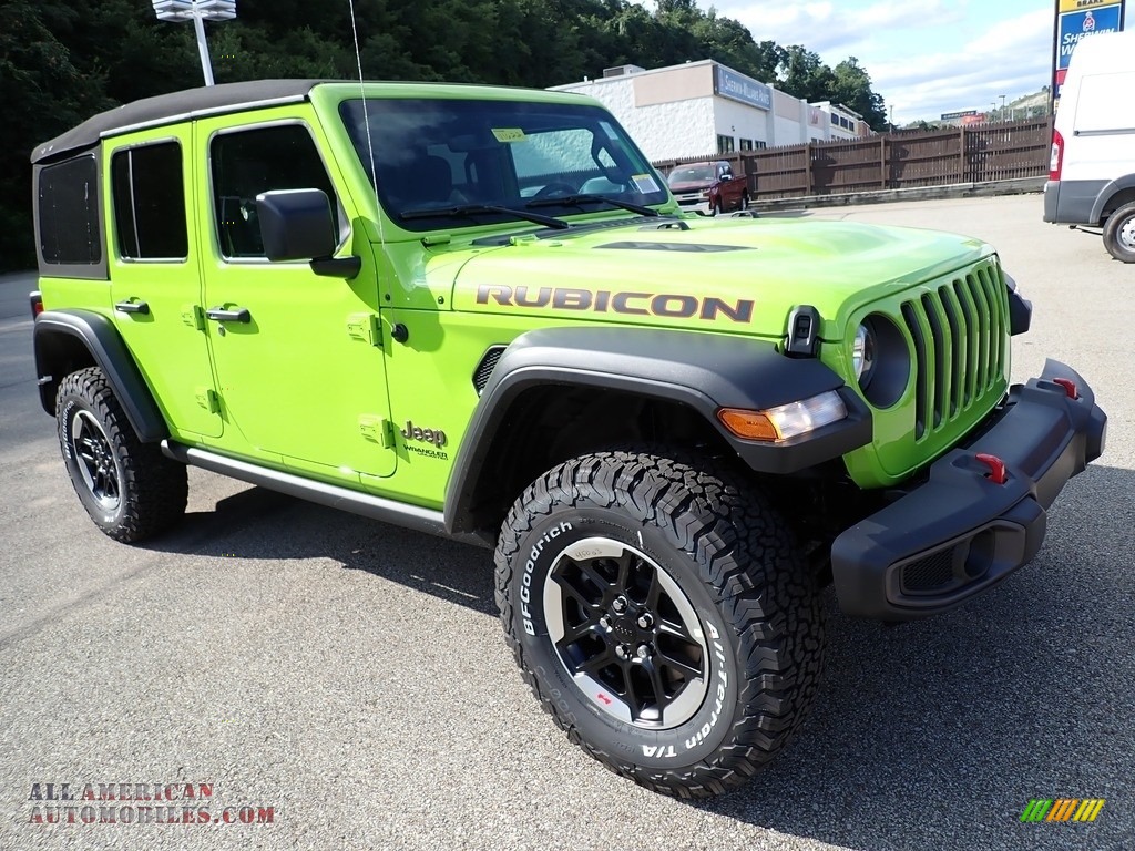 2021 Wrangler Unlimited Rubicon 4x4 - Limited Edition Gecko / Black photo #8