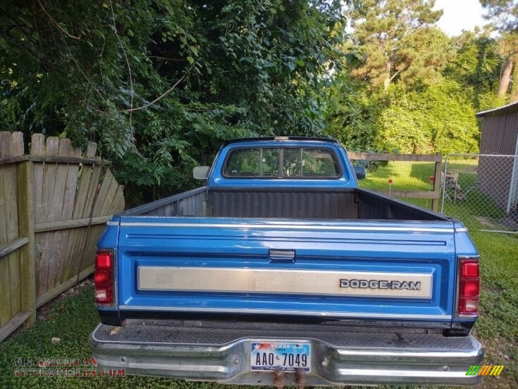 1988 Ram Truck D150 Regular Cab - Custom Blue / Blue photo #4
