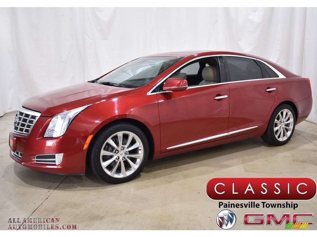Crystal Red Tintcoat / Shale/Cocoa Cadillac XTS Luxury AWD