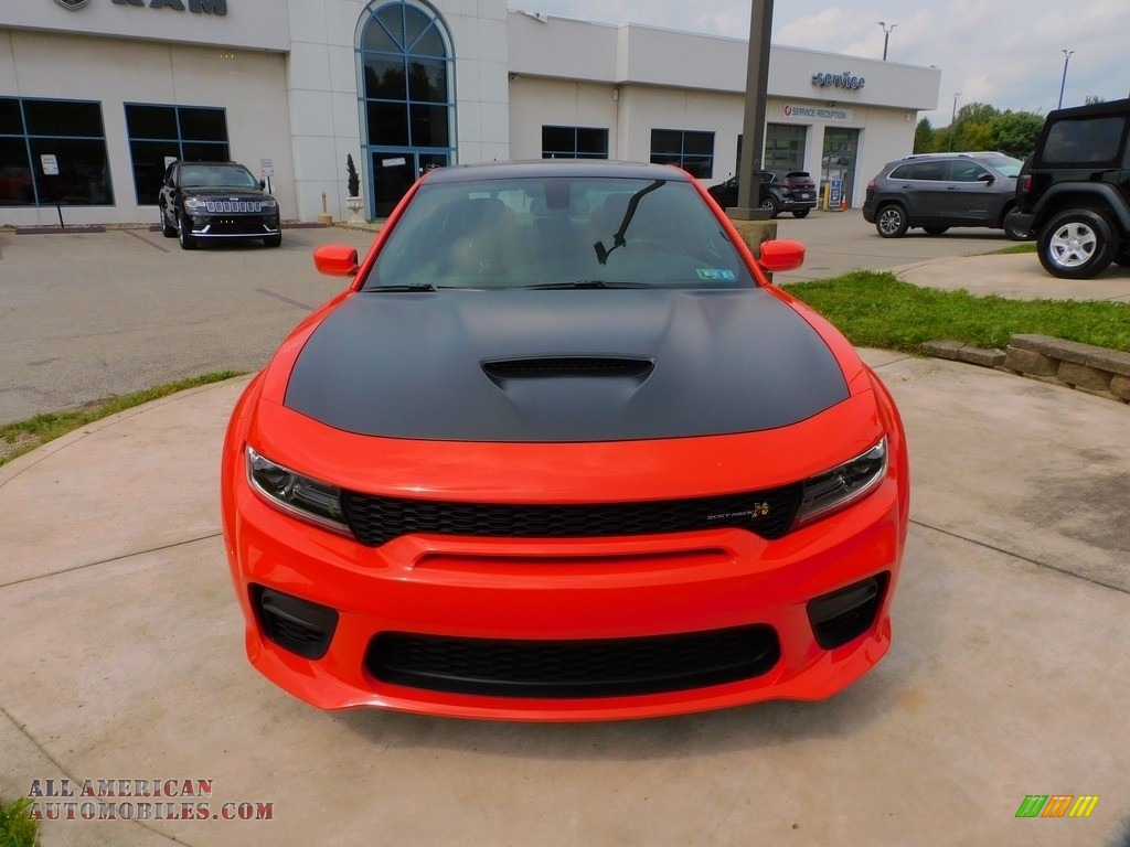 2021 Charger Scat Pack Widebody - Go Mango / Black photo #2