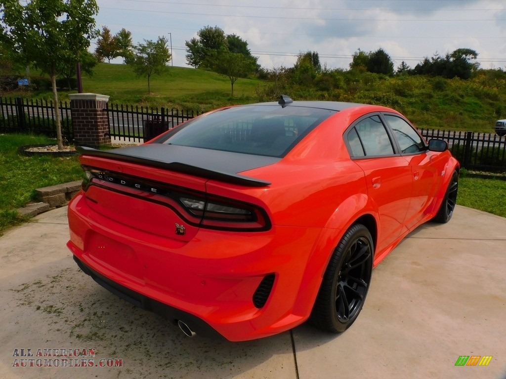 2021 Charger Scat Pack Widebody - Go Mango / Black photo #5