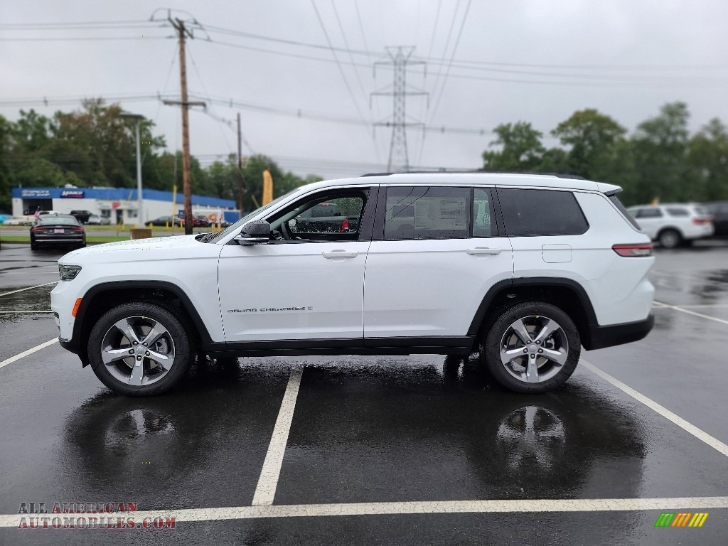 2021 Grand Cherokee L Limited 4x4 - Bright White / Black photo #4