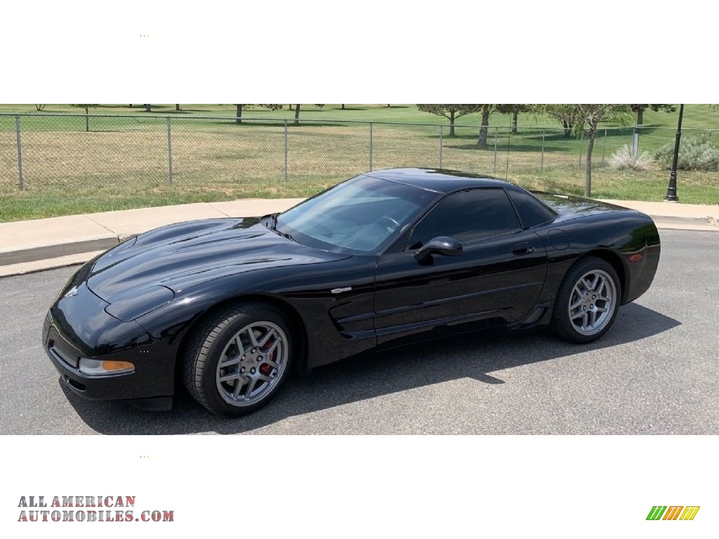 2003 Corvette Z06 - Black / Black photo #4