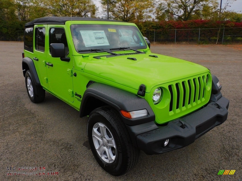 2021 Wrangler Unlimited Sport 4x4 - Limited Edition Gecko / Black photo #3