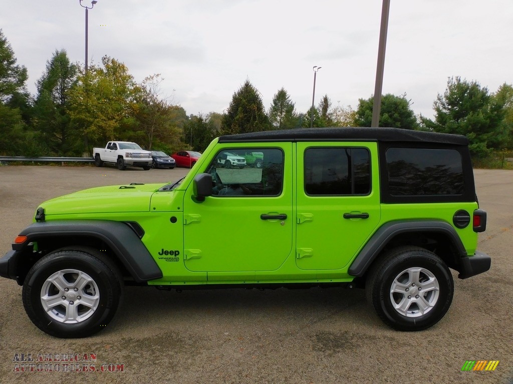 2021 Wrangler Unlimited Sport 4x4 - Limited Edition Gecko / Black photo #9