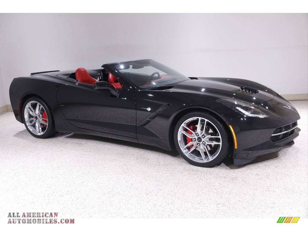 Black / Adrenaline Red Chevrolet Corvette Stingray Convertible