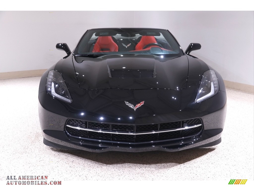 2019 Corvette Stingray Convertible - Black / Adrenaline Red photo #3
