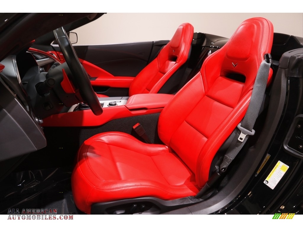 2019 Corvette Stingray Convertible - Black / Adrenaline Red photo #6