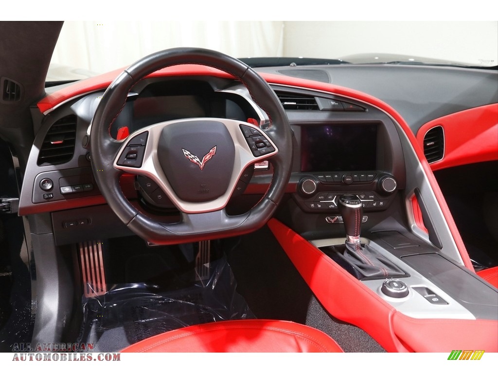 2019 Corvette Stingray Convertible - Black / Adrenaline Red photo #7