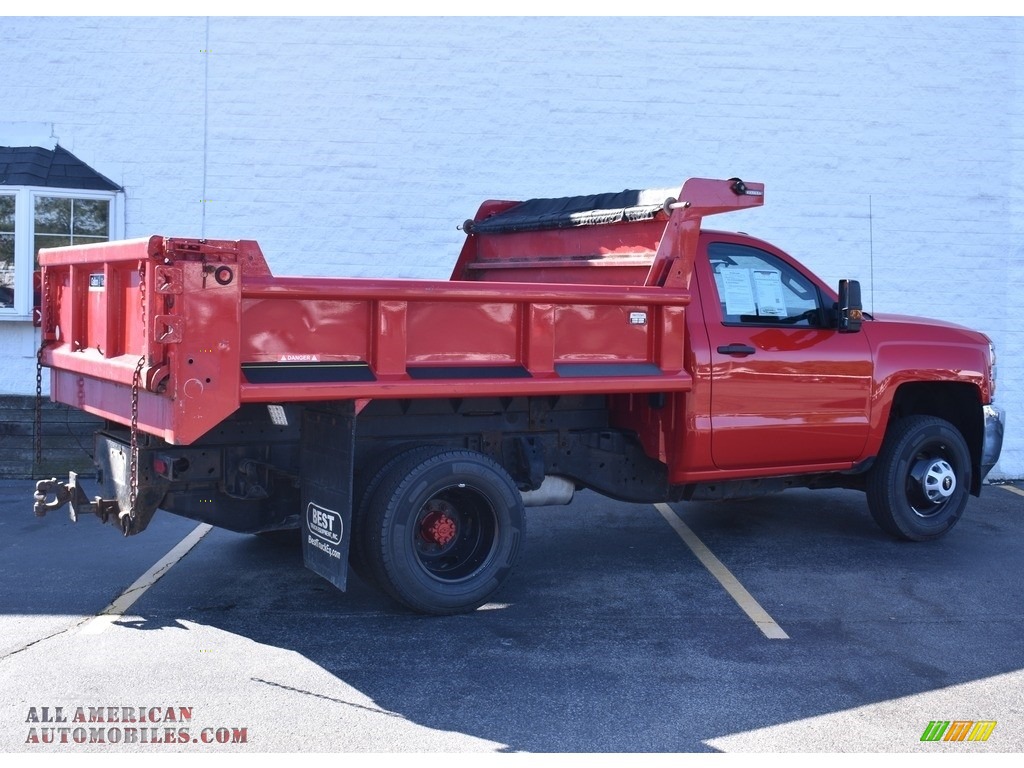2017 Silverado 3500HD Work Truck Regular Cab 4x4 - Red Hot / Dark Ash/Jet Black photo #2