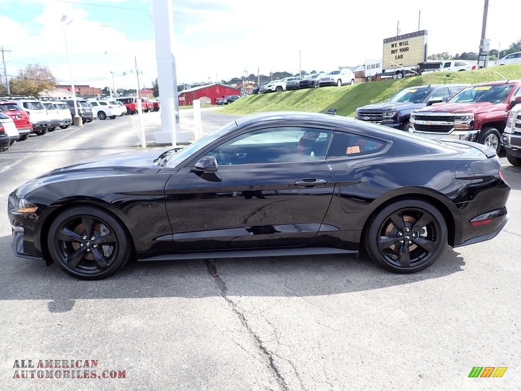 2021 Mustang GT Premium Fastback - Shadow Black / Showstopper Red photo #2