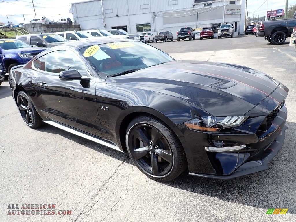 2021 Mustang GT Premium Fastback - Shadow Black / Showstopper Red photo #7