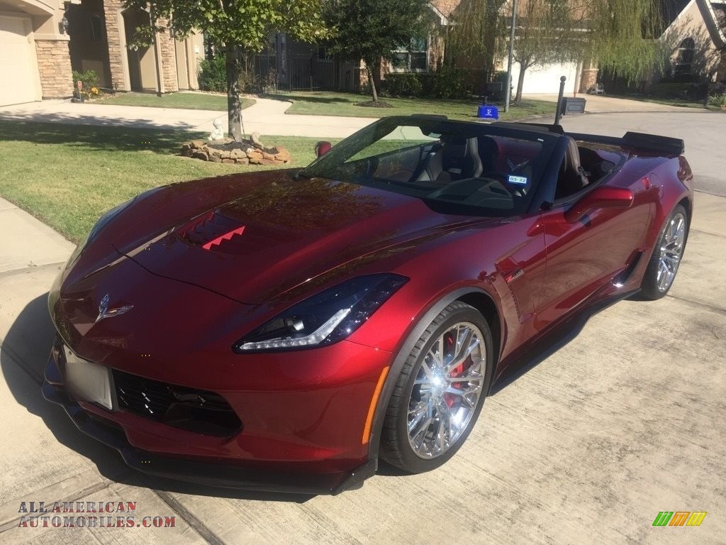 2016 Corvette Z06 Convertible - Long Beach Red Metallic Tintcoat / Brownstone photo #1