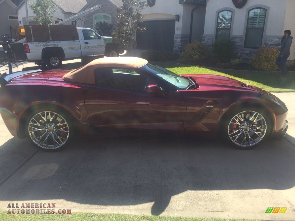 2016 Corvette Z06 Convertible - Long Beach Red Metallic Tintcoat / Brownstone photo #12