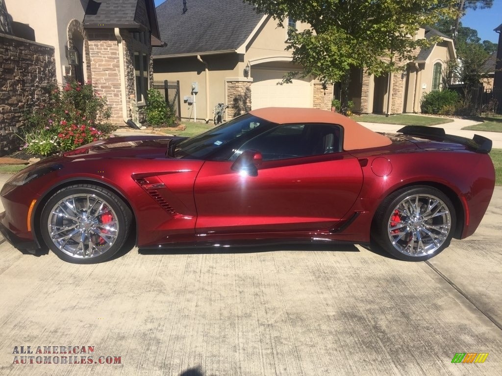 2016 Corvette Z06 Convertible - Long Beach Red Metallic Tintcoat / Brownstone photo #13