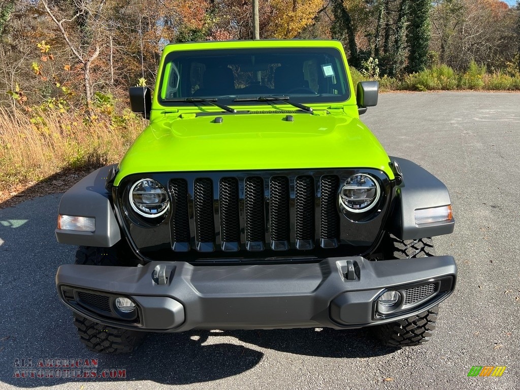 2021 Wrangler Unlimited Willys 4x4 - Limited Edition Gecko / Black photo #3