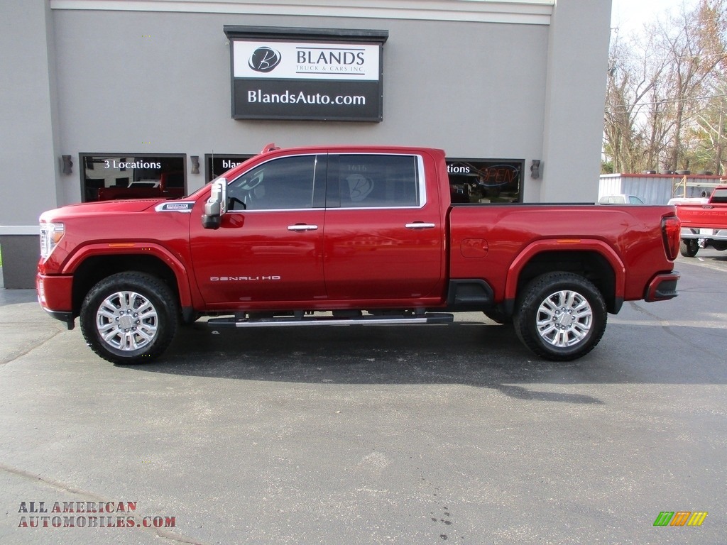 2021 Gmc Sierra 2500hd Denali Crew Cab 4wd In Cayenne Red Tintcoat For