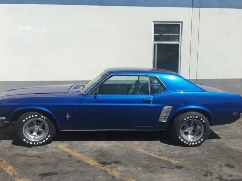 Acapulco Blue 1969 Ford Mustang Hardtop