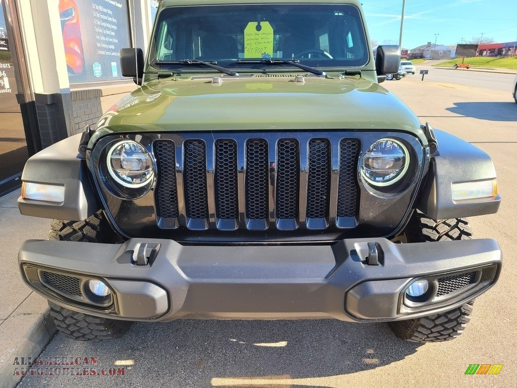 2020 Wrangler Unlimited Willys 4x4 - Sarge Green / Black photo #40