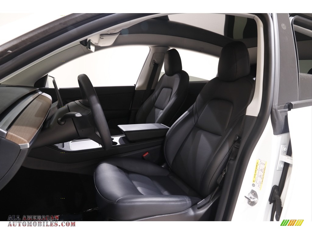 2021 Model Y Long Range AWD - Pearl White Multi-Coat / Black photo #5