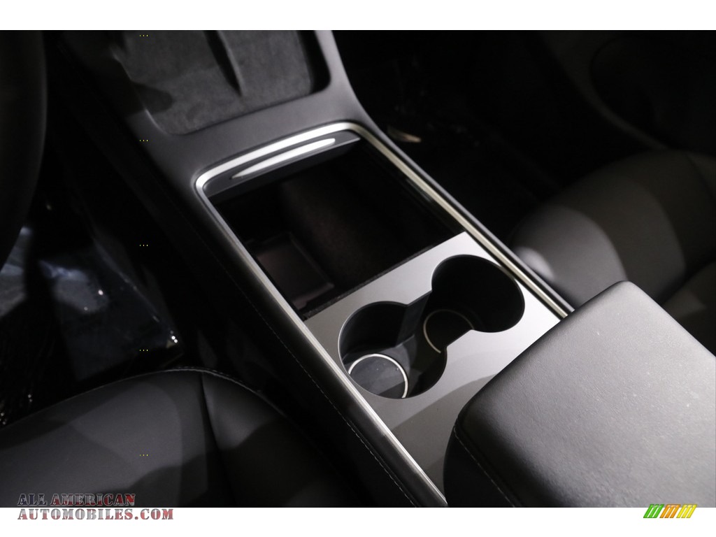 2021 Model Y Long Range AWD - Pearl White Multi-Coat / Black photo #19