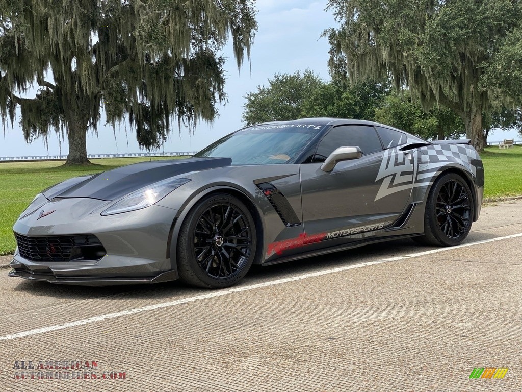 2015 Corvette Z06 Coupe - Shark Gray Metallic / Kalahari photo #13