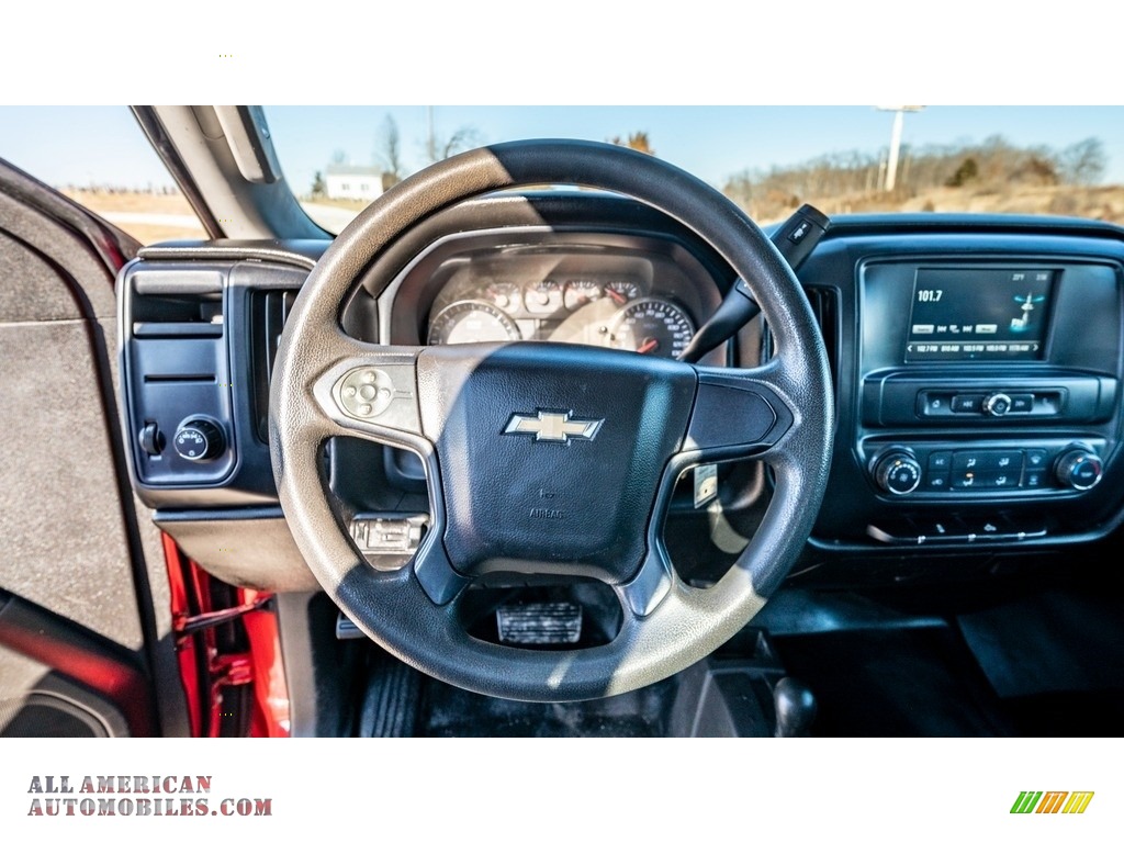 2017 Silverado 2500HD Work Truck Double Cab 4x4 - Red Hot / Dark Ash/Jet Black photo #27
